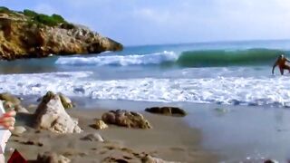 exposedlatinas - Blonde latina plowed in the ass at the beach by