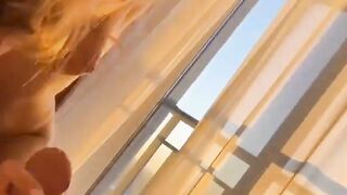 Blowjob for a Neighbor when he came to Visit