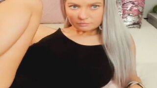 Blonde Naughty Babe Rubbing Her Sweet Pussy