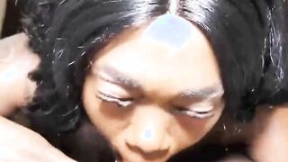 crazy oral sex game mrsfeedme slobs on huge ebony dick
