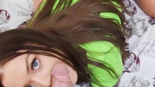 (Misha Maver) Grinds On (Jordis) Cock Strokes Her Clit As Her Stepbrother
