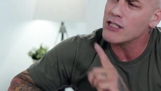 Tiny step daughter Maya Woulfe rough sex with angry stepdad