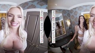 Naughty America - Rachael Cavalli surprises her bridesmaids, Katie Monroe and Reagan