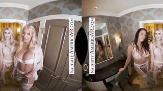 Naughty America - Rachael Cavalli surprises her bridesmaids, Katie Monroe and Reagan