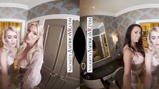 Naughty America - Rachael Cavalli surprises her bridesmaids, Katie Monroe and Reagan