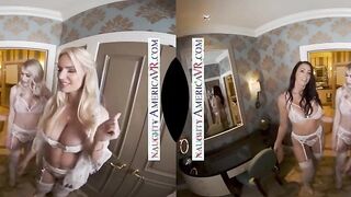 Naughty America - Rachael Cavalli surprises her bridesmaids, Katie Monroe and Reagan