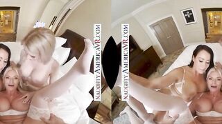 Naughty America - Rachael Cavalli surprises her bridesmaids, Katie Monroe and Reagan