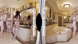 Naughty America - Rachael Cavalli surprises her bridesmaids, Katie Monroe and Reagan