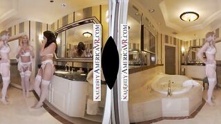Naughty America - Rachael Cavalli surprises her bridesmaids, Katie Monroe and Reagan