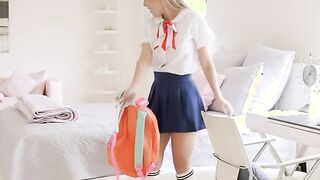 Tiny School bimbos Jamie Jett Getting Drilled By Gigantic Guy