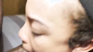Jamie Marleign Asian n black loves swallowing stretch3x huge ebony dick