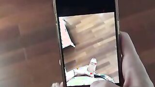 Ann Joy slips on her makeup and takes a spin to admire herself in the