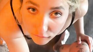 French Blonde Slut Teen Fucked in the Ass
