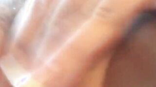 Blonde in Goddess panties takes selfies while she masturbates