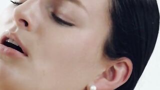 WhiteBoxxx - Great Dark Hair Leanne Lace Masturbates And Fucks Her
