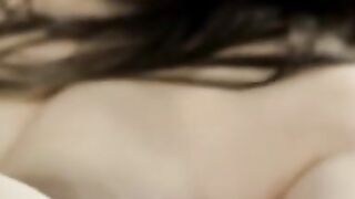 Running her hands all over her silky smooth skin, Xenia prepares her body for the