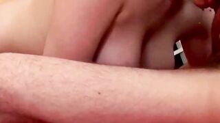 Long Tit GF likes my hard pecker into her two