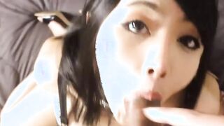 Cute Asian Tied up and Fucked Cum on Face