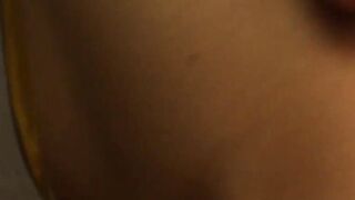 Blonde Beauty pours honey on her super body as she masturbates