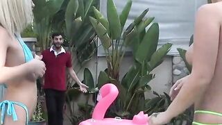 SCAM ANGELS - #Bailey Brooke #Kiara Cole #Logan Huge - Afternoon Pool