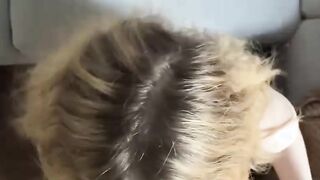 Slutty British Blonde Teen Takes Huge Fa