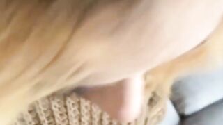 Slutty British Blonde Teen Takes Huge Fa