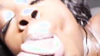 houston dark chocolate first timer newbie swallow n banged on that bbc