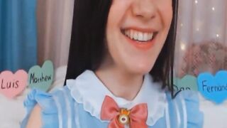 beauty cunt with mouth babe Pleasures Her Holes