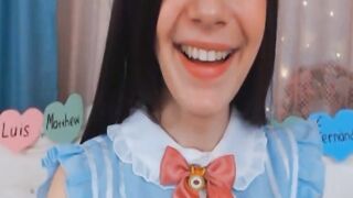 beauty cunt with mouth babe Pleasures Her Holes