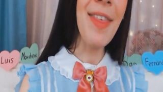 beauty cunt with mouth babe Pleasures Her Holes