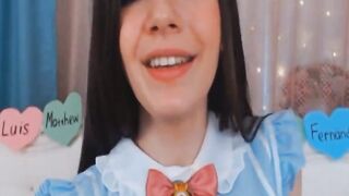 beauty cunt with mouth babe Pleasures Her Holes