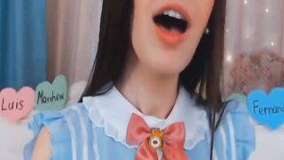 beauty cunt with mouth babe Pleasures Her Holes