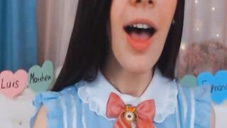 beauty cunt with mouth babe Pleasures Her Holes