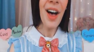 beauty cunt with mouth babe Pleasures Her Holes
