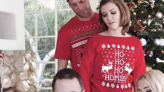 Holidays and rough sex with hot stepsis