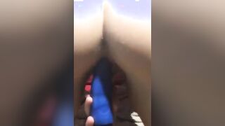 Huge Melons step daughter shows off her solo skills