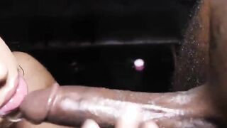 babe mixed blexican diamond banks fucks huge african cock roommate