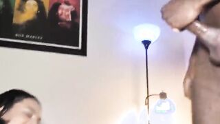 babe mixed blexican diamond banks fucks huge african cock roommate