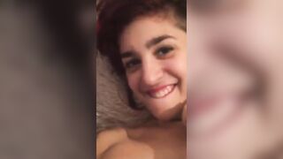 Long Boobed step daughter teases with some sex toy play