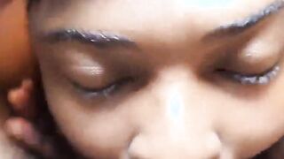 her pussy looks soo amazingly Beauty chocolate freak fucks big black cock