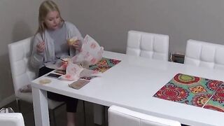 Huge sex appetite of a gorgeous blonde model