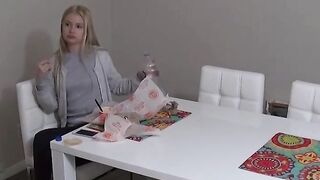 Huge sex appetite of a gorgeous blonde model