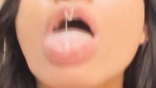 Horny Babe Fucks Her Pussy With A Huge Dildo