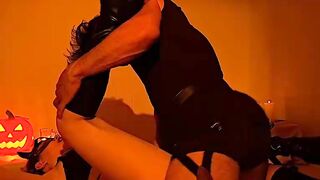 Trick or Trick Sexy Slut Fucked by Stran
