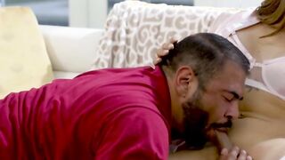 Busty shemale Eva Maxim ass pounded by bf