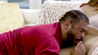 Busty shemale Eva Maxim ass pounded by bf
