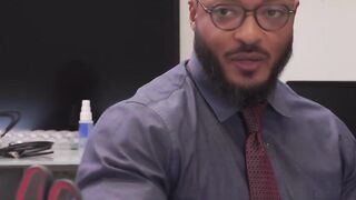 Black dude fucks her tattooed ts boss