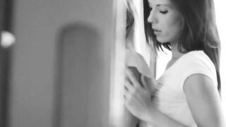 Dirty goddess blonde eats her fiery Latina girlfriend's cunt hungrily