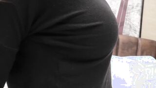 This cute model is 18 yrs old with some massive 32DD natural boobs