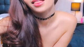 Petite Babe Plays With Her Pussy Sitting On A Chair 2